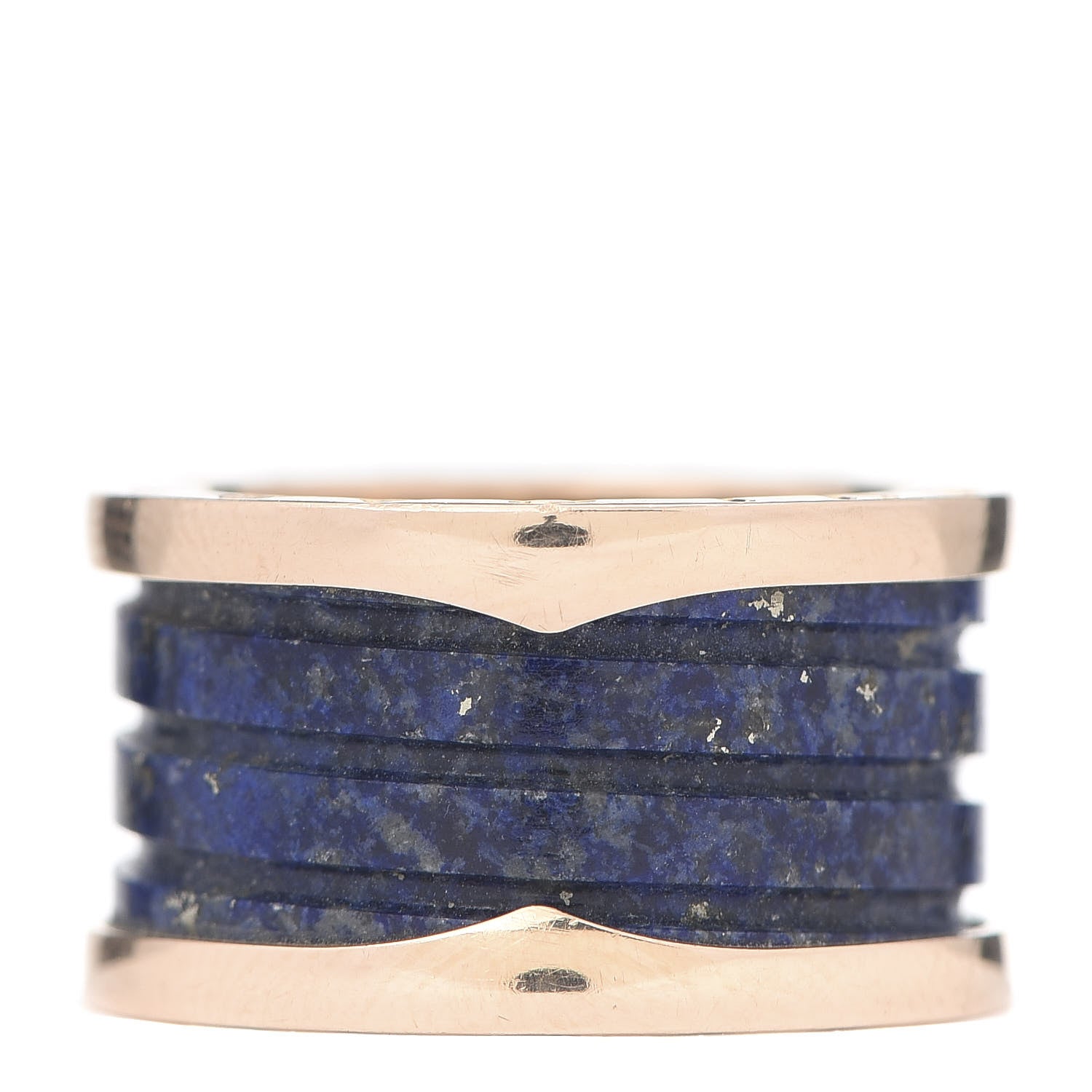 Bulgari 18K Rose Gold Lapis Lazuli B.Zero1 Four-Band Ring 50 5.5 1 of 6