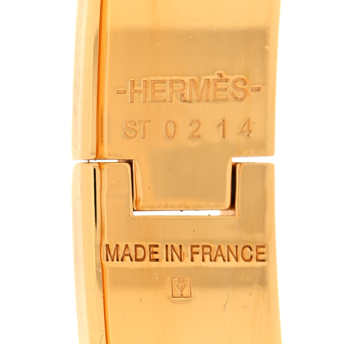 Enamel Narrow Clic Clac H Bracelet PM Beige Rose