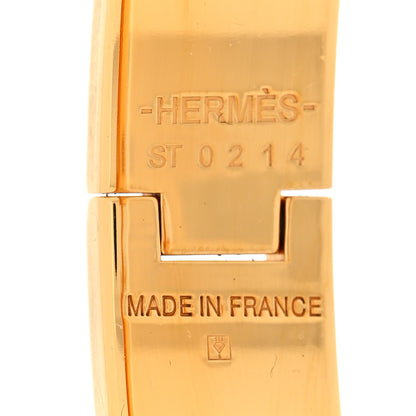 Hermes Enamel Narrow Clic Clac H Bracelet PM Beige Rose 4 of 5