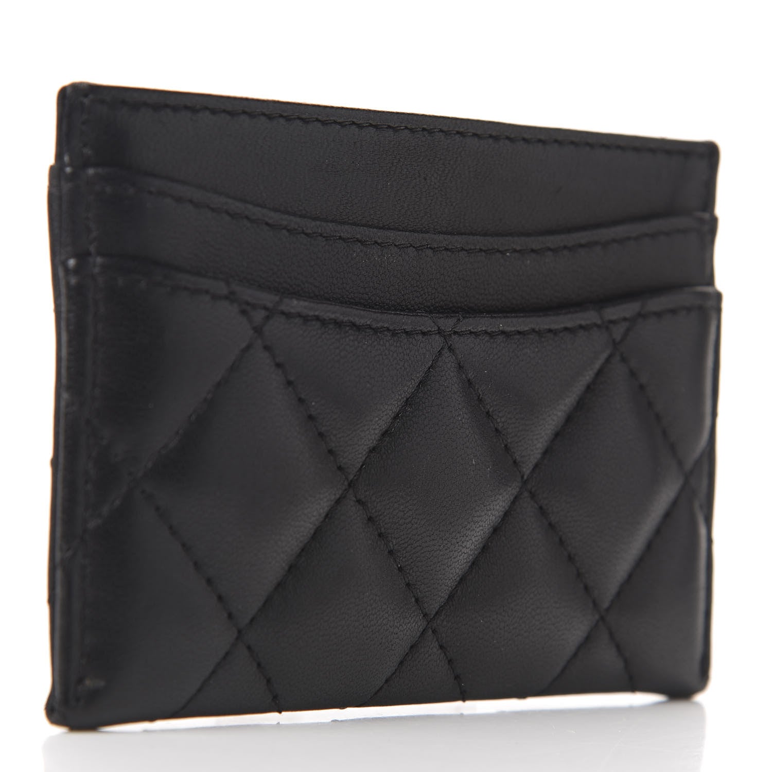 Chanel Lambskin Quilted Card Holder Black 3 of 8