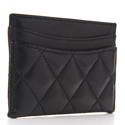 Chanel Lambskin Quilted Card Holder Black 3 of 8