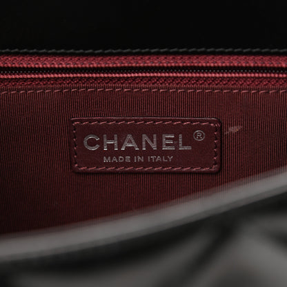 Chanel Glazed Calfskin Quilted Large Daily Walk Flap Black 5 of 9