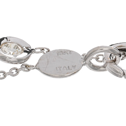 Roberto Coin 18K White Gold Diamond By the Inch Five Station Bracelet 3 of 3