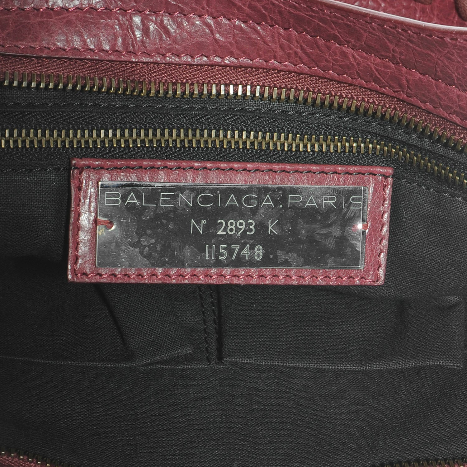 Balenciaga Agneau City Cassis 6 of 7
