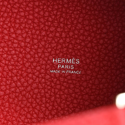Hermes Taurillon Clemence Picotin Lock 18 Vermillon 6 of 12