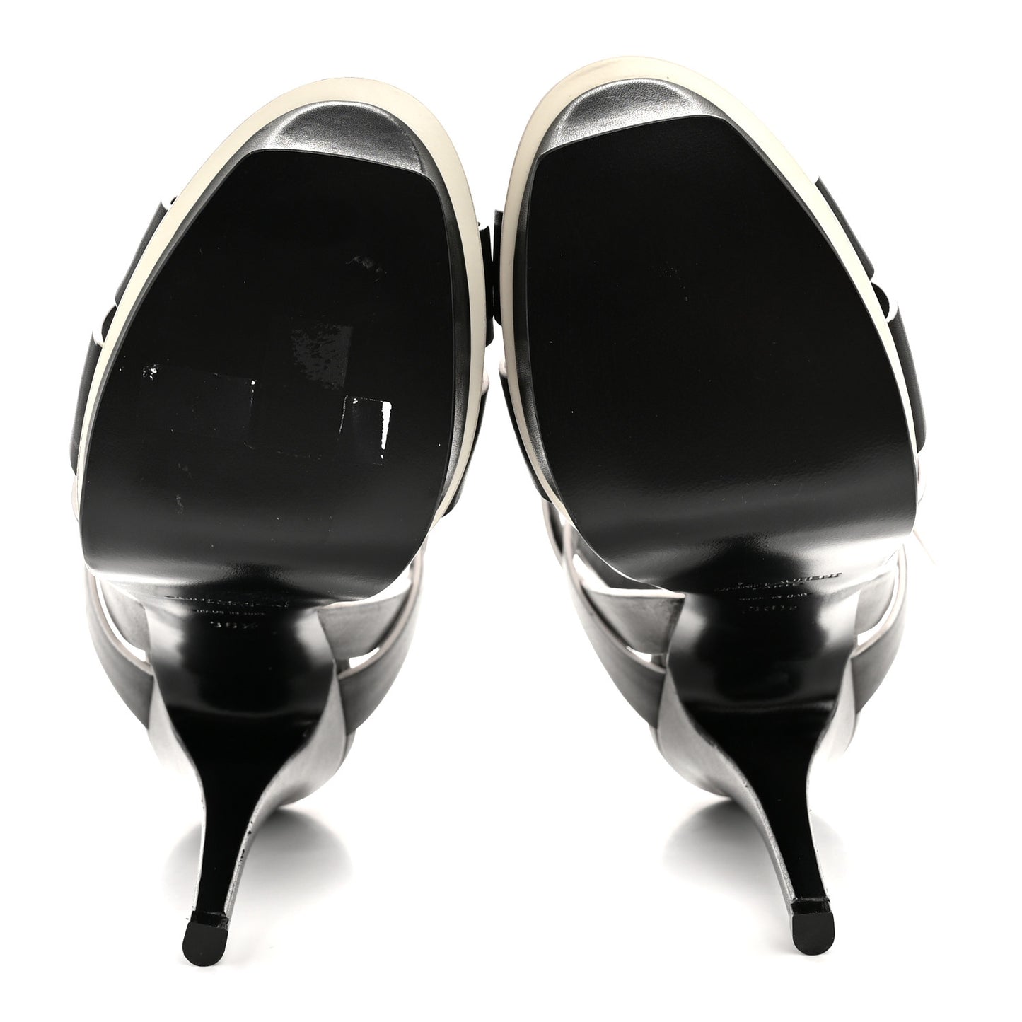 Calfskin Tribute 105 Platform Sandals 36.5 Black