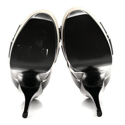 Saint Laurent Calfskin Tribute 105 Platform Sandals 36.5 Black 6 of 11