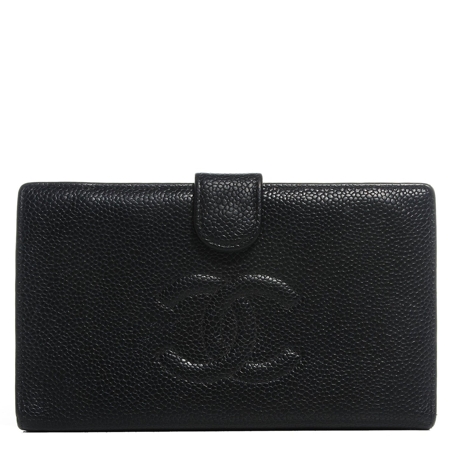 Caviar Timeless CC French Wallet Black