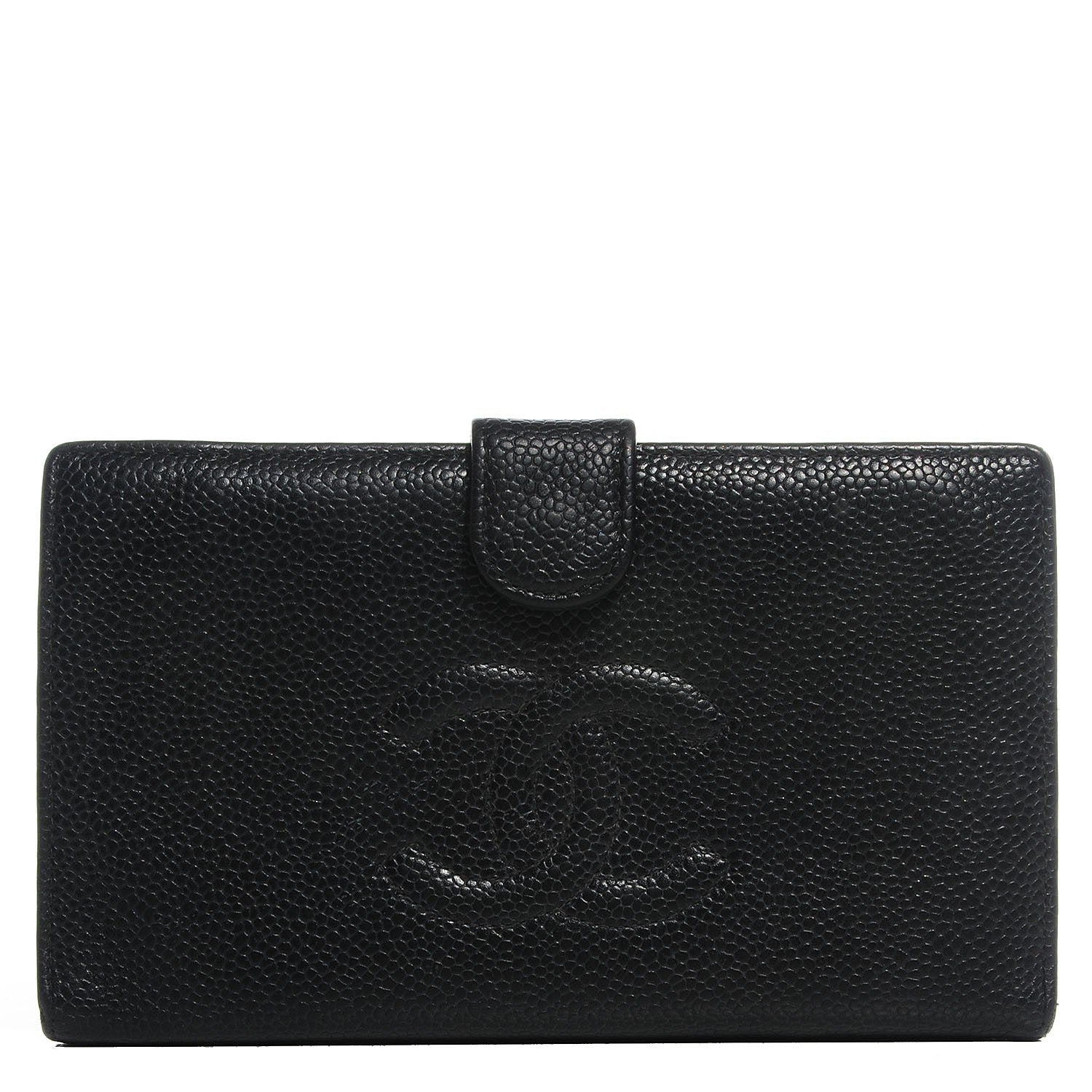 Chanel Caviar Timeless CC French Wallet Black 1 of 7