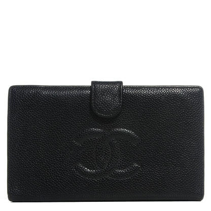 Chanel Caviar Timeless CC French Wallet Black 1 of 7