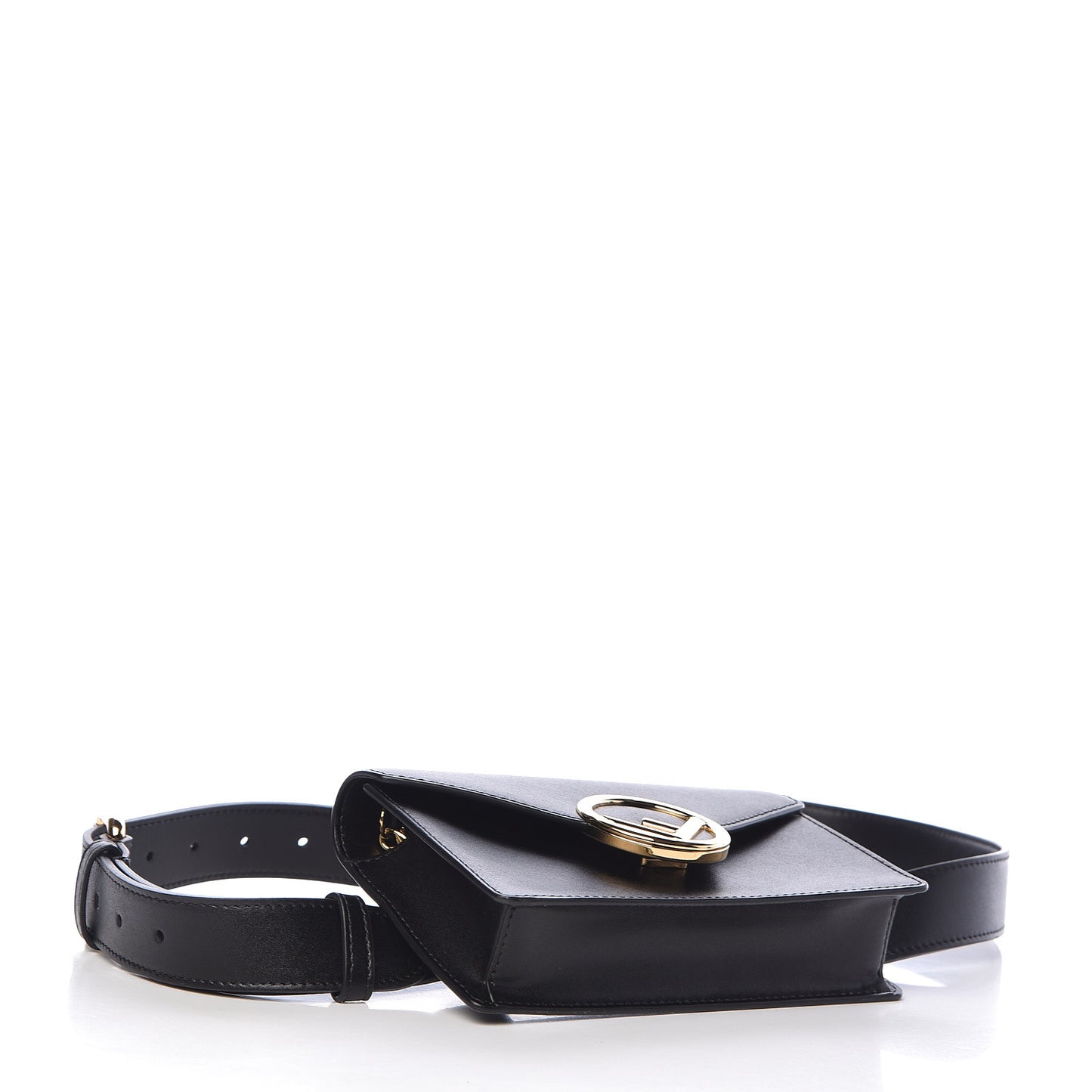 Vitello Liberty Lucido F is Fendi Envelope Belt Bag Black