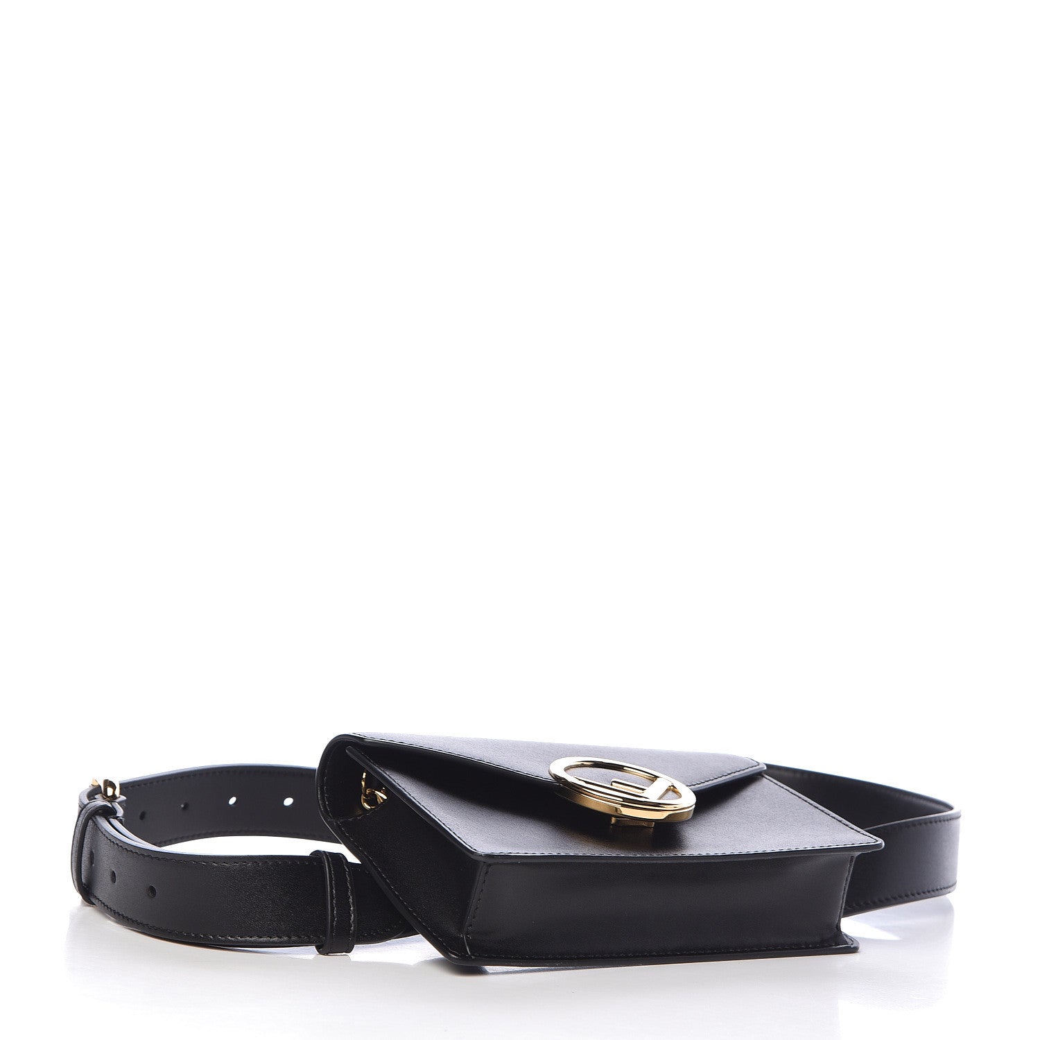 Fendi Vitello Liberty Lucido F is Fendi Envelope Belt Bag Black 5 of 12