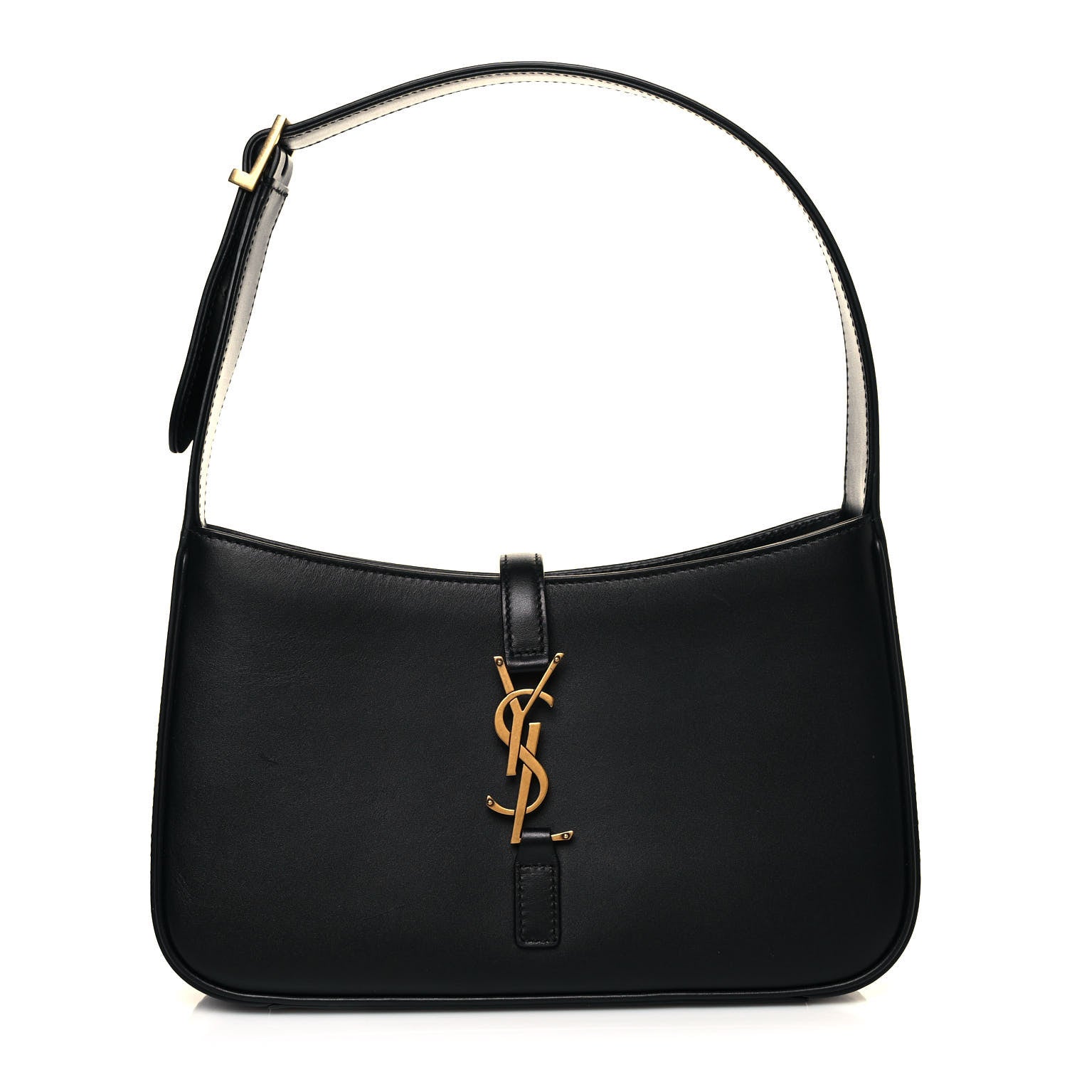 Saint Laurent Smooth Calfskin Le 5 A 7 Hobo Black 1 of 10