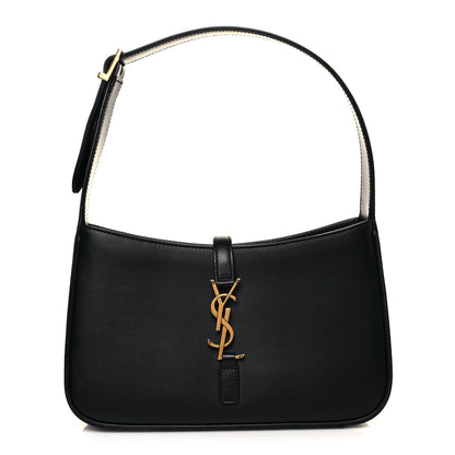 Saint Laurent Smooth Calfskin Le 5 A 7 Hobo Black 1 of 10