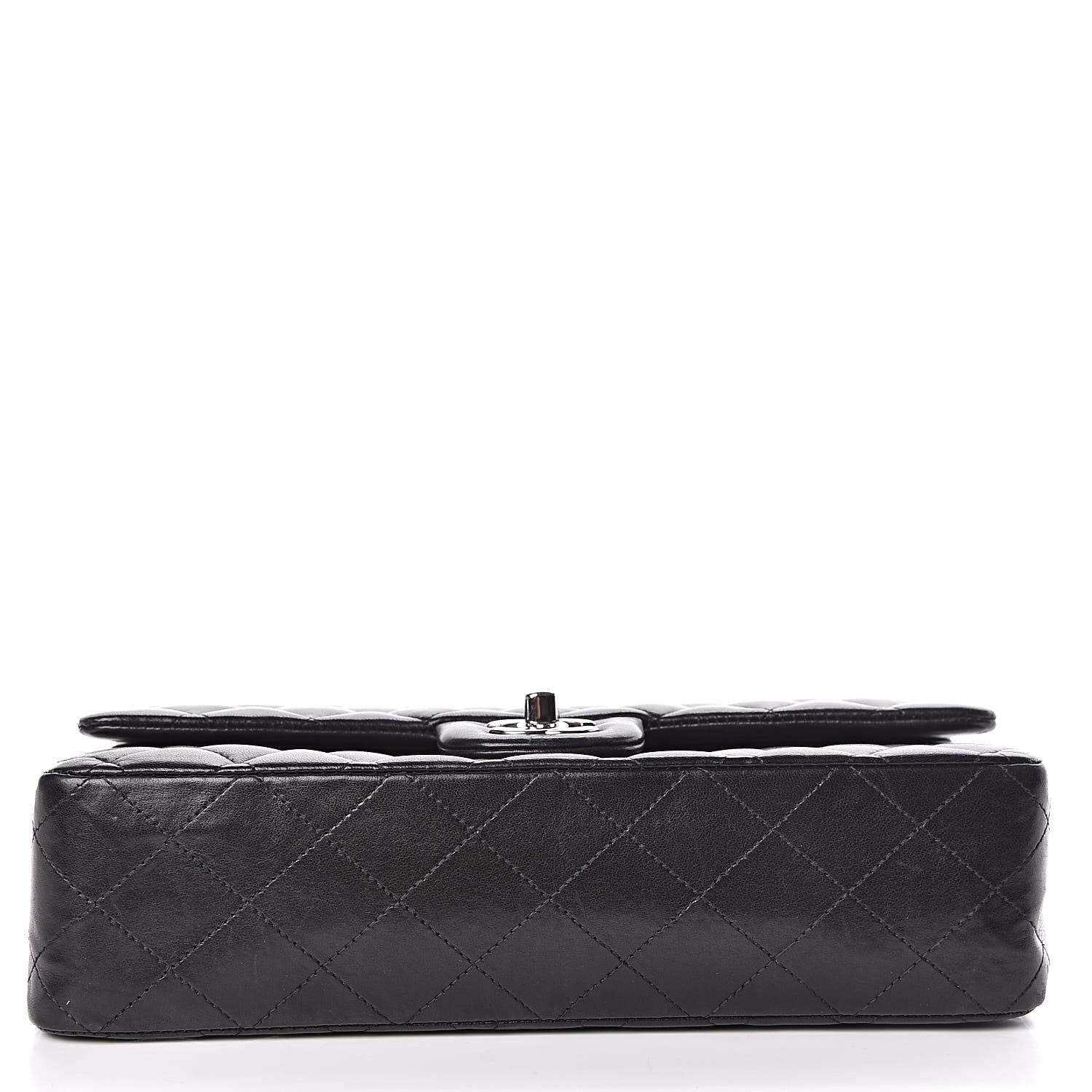 Chanel Lambskin Quilted Medium Double Flap Black 13 of 13
