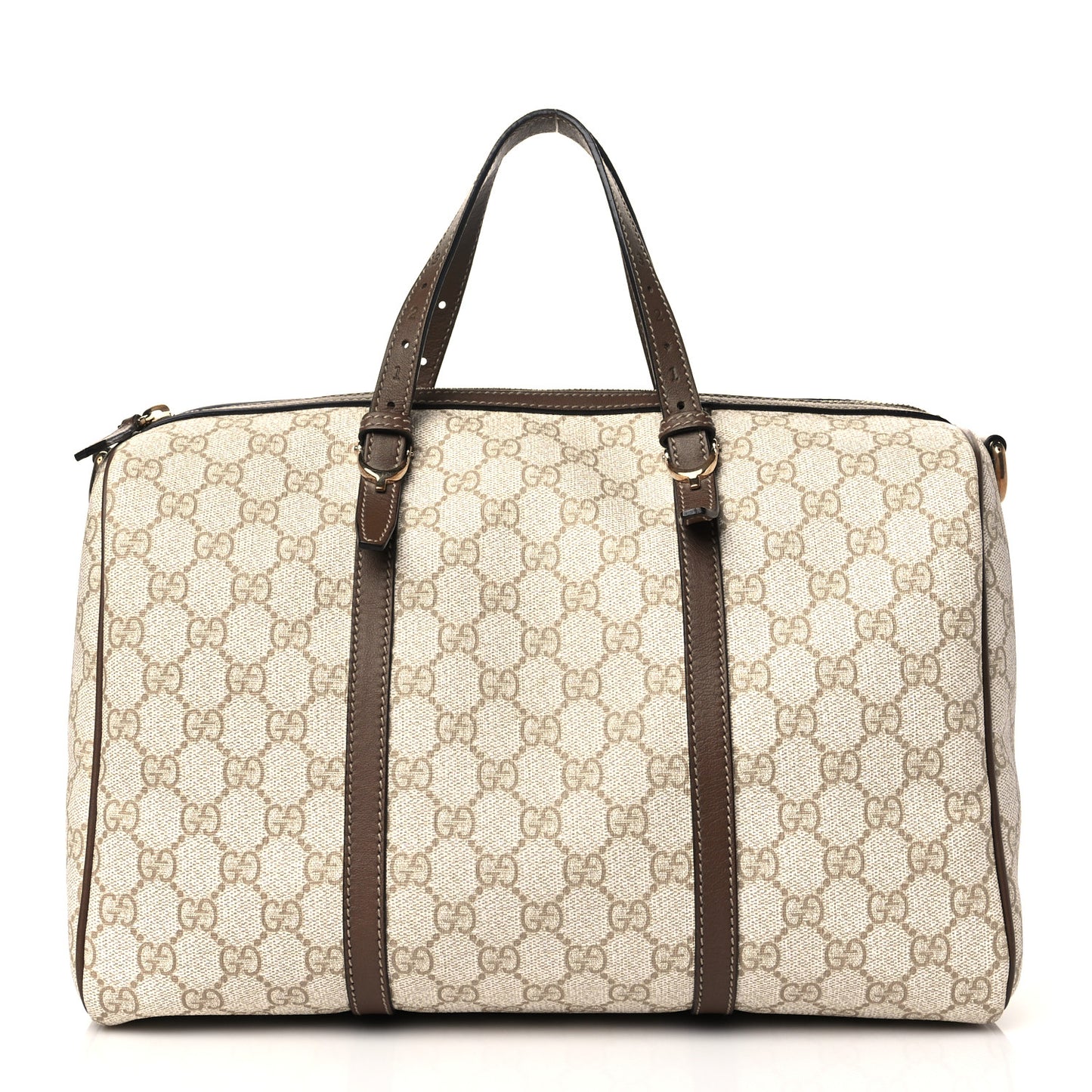 GG Supreme Monogram Calfskin Medium Nice Boston New Mystic White Beige Brown