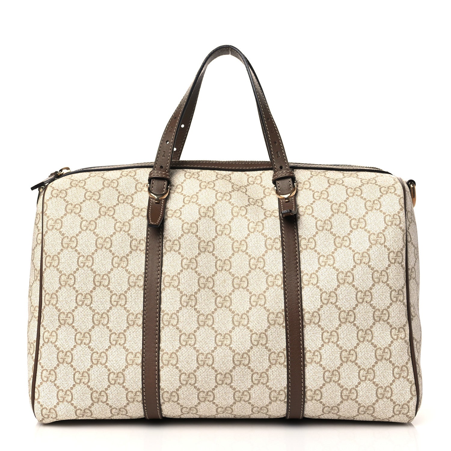 Gucci GG Supreme Monogram Calfskin Medium Nice Boston New Mystic White Beige Brown 1 of 8