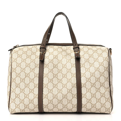 Gucci GG Supreme Monogram Calfskin Medium Nice Boston New Mystic White Beige Brown 1 of 8