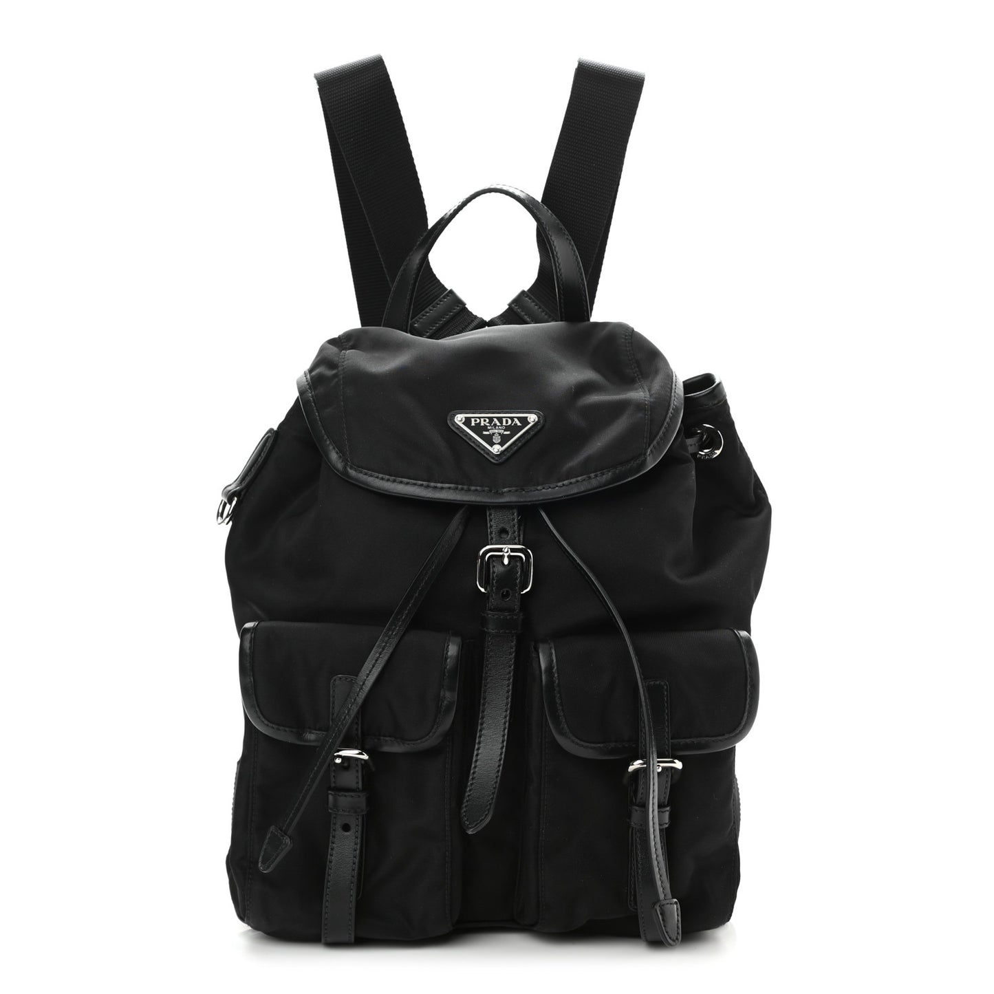 Tessuto Nylon Vitello Backpack Black