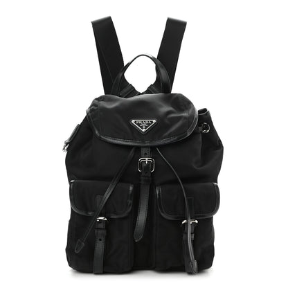 Prada Tessuto Nylon Vitello Backpack Black 1 of 8