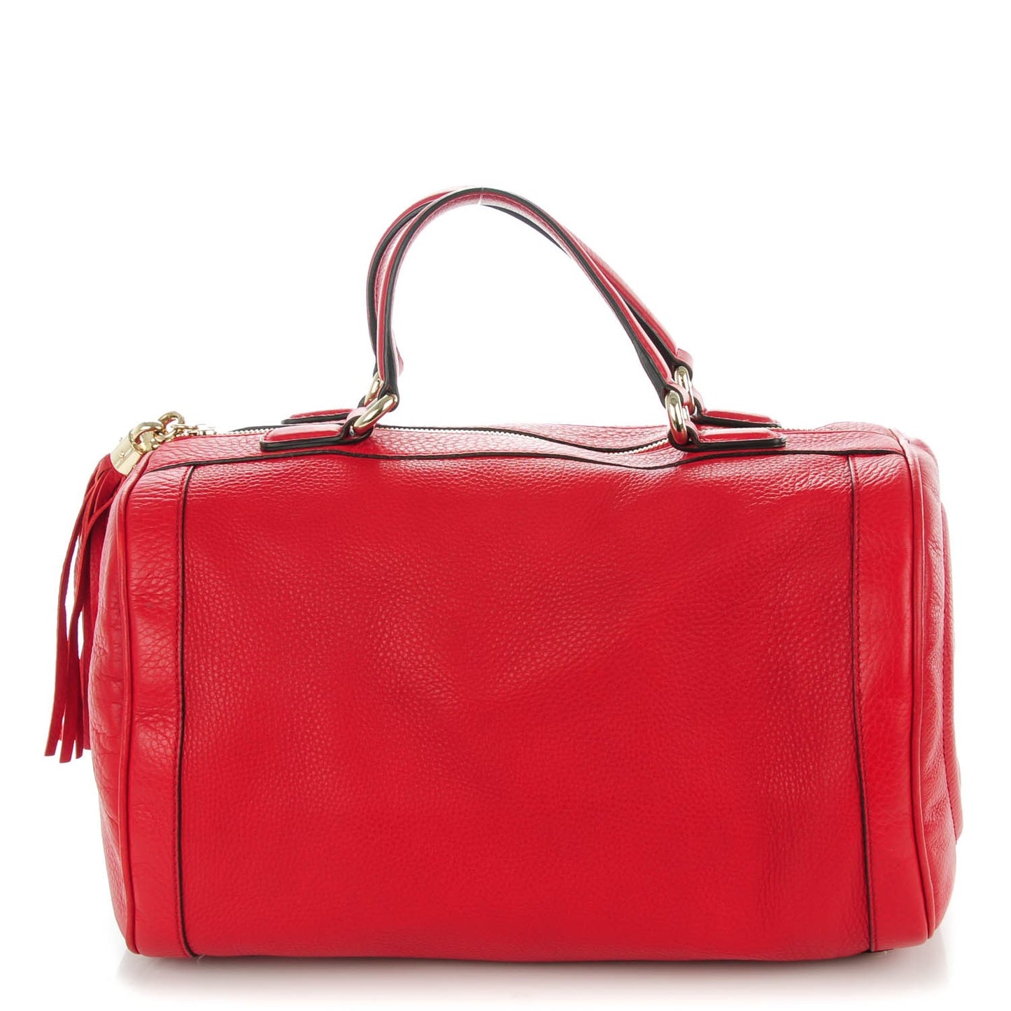 Pebbled Calfskin Medium Soho Boston Red