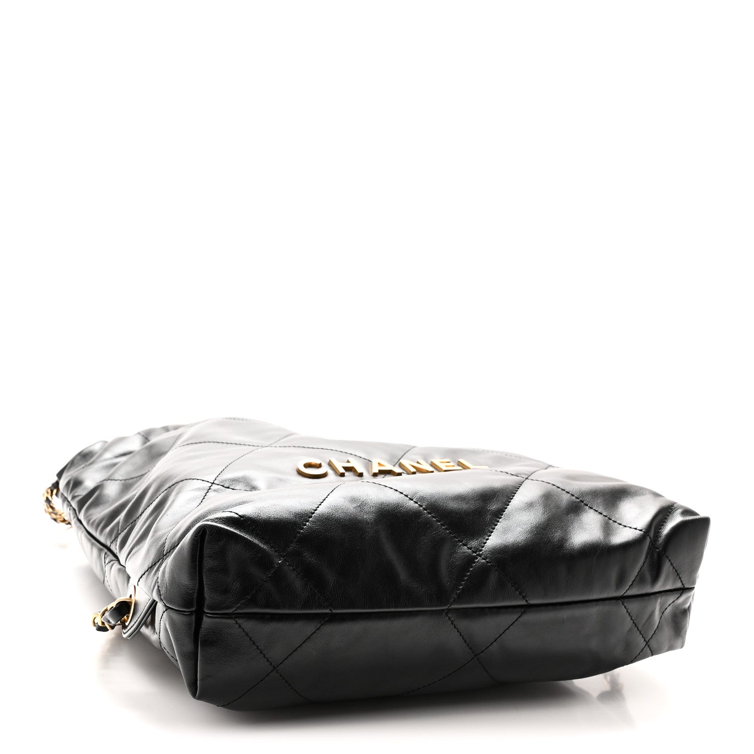 Chanel Shiny Calfskin Quilted Chanel 22 Backpack Black 4 of 10