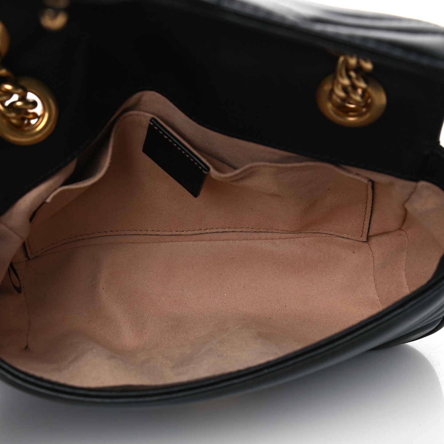 Calfskin Matelasse Mini GG Marmont Shoulder Bag Black