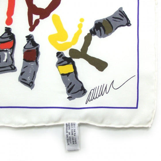Louis Vuitton Silk Paint Scarf Multicolor 3 of 5