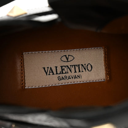 Valentino Garavani Grained Calfskin Rockstud Double Buckle 100mm Ankle Boots 38.5 Black 7 of 11