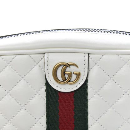 Gucci Calfskin Web Trapuntata Mini Shoulder Bag Off White 10 of 11