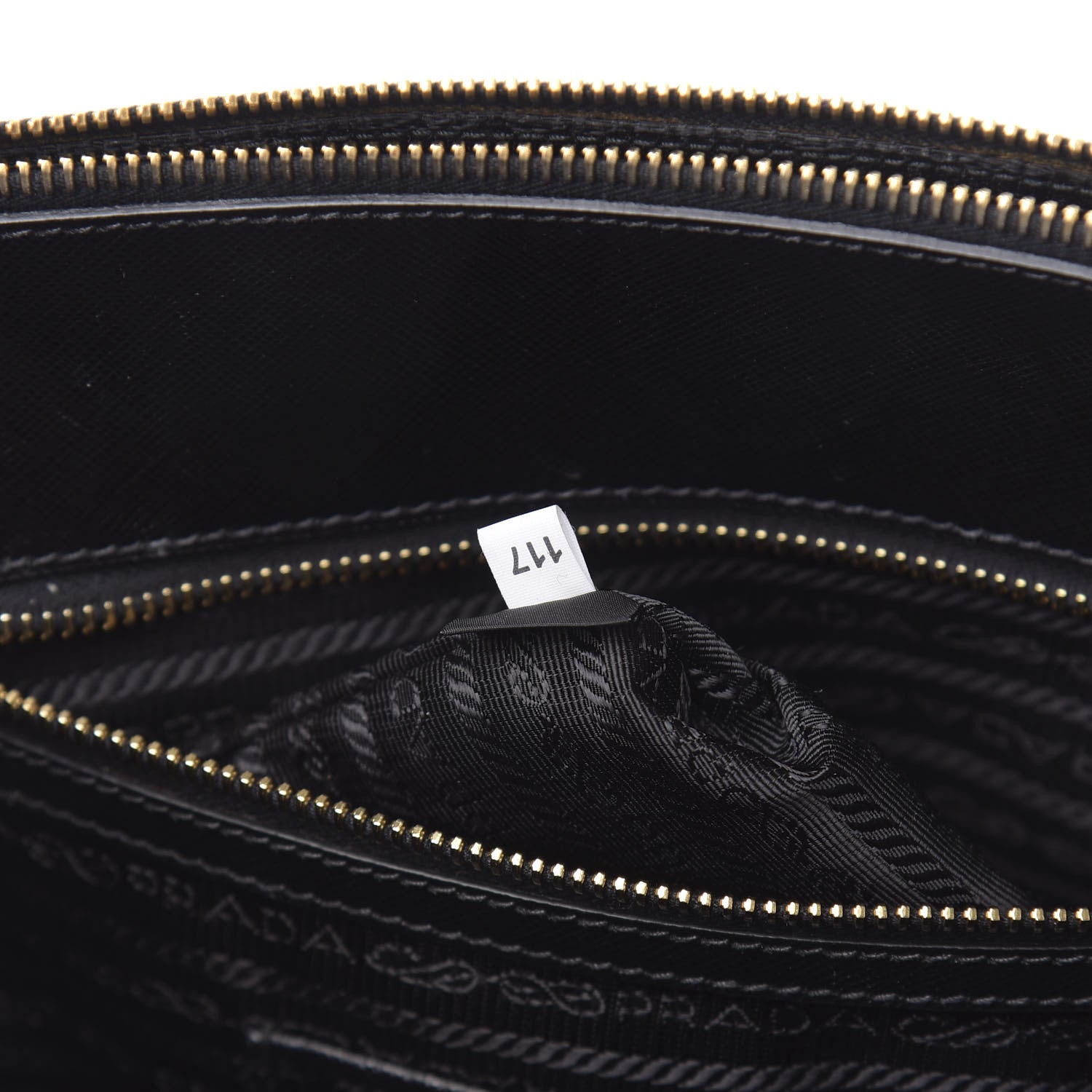 Prada Saffiano Lux Extra Large Galleria Double Zip Tote Black 9 of 14