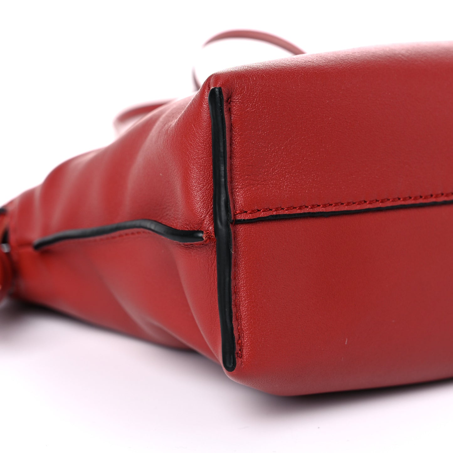 Calfskin Mini Flamenco Knot Clutch Red
