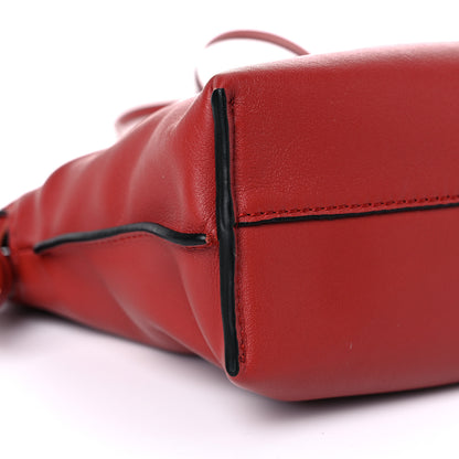 Loewe Calfskin Mini Flamenco Knot Clutch Red 7 of 9