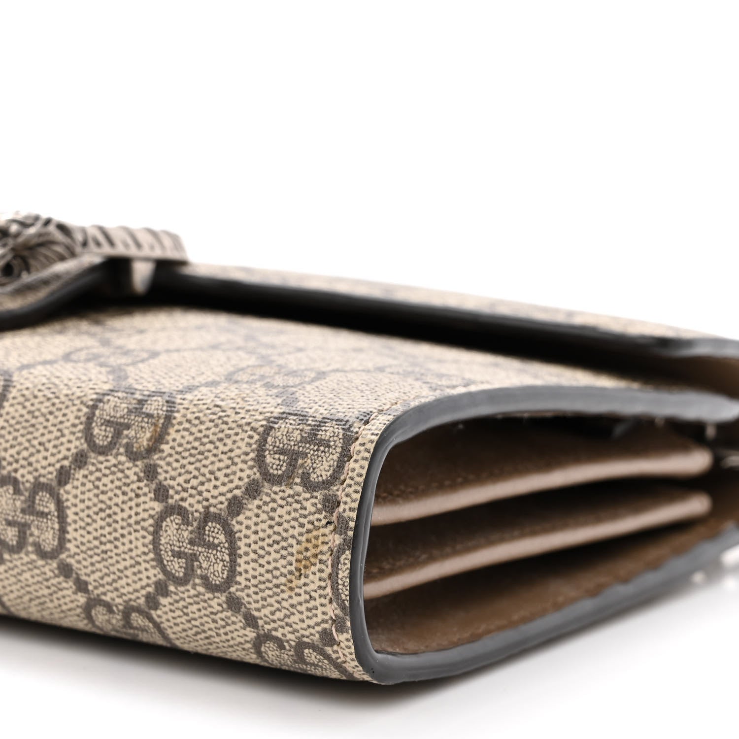 Gucci GG Supreme Monogram Mini Dionysus Chain Wallet Beige Taupe 10 of 12