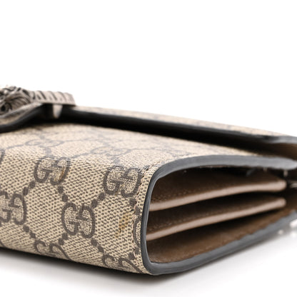 Gucci GG Supreme Monogram Mini Dionysus Chain Wallet Beige Taupe 10 of 12