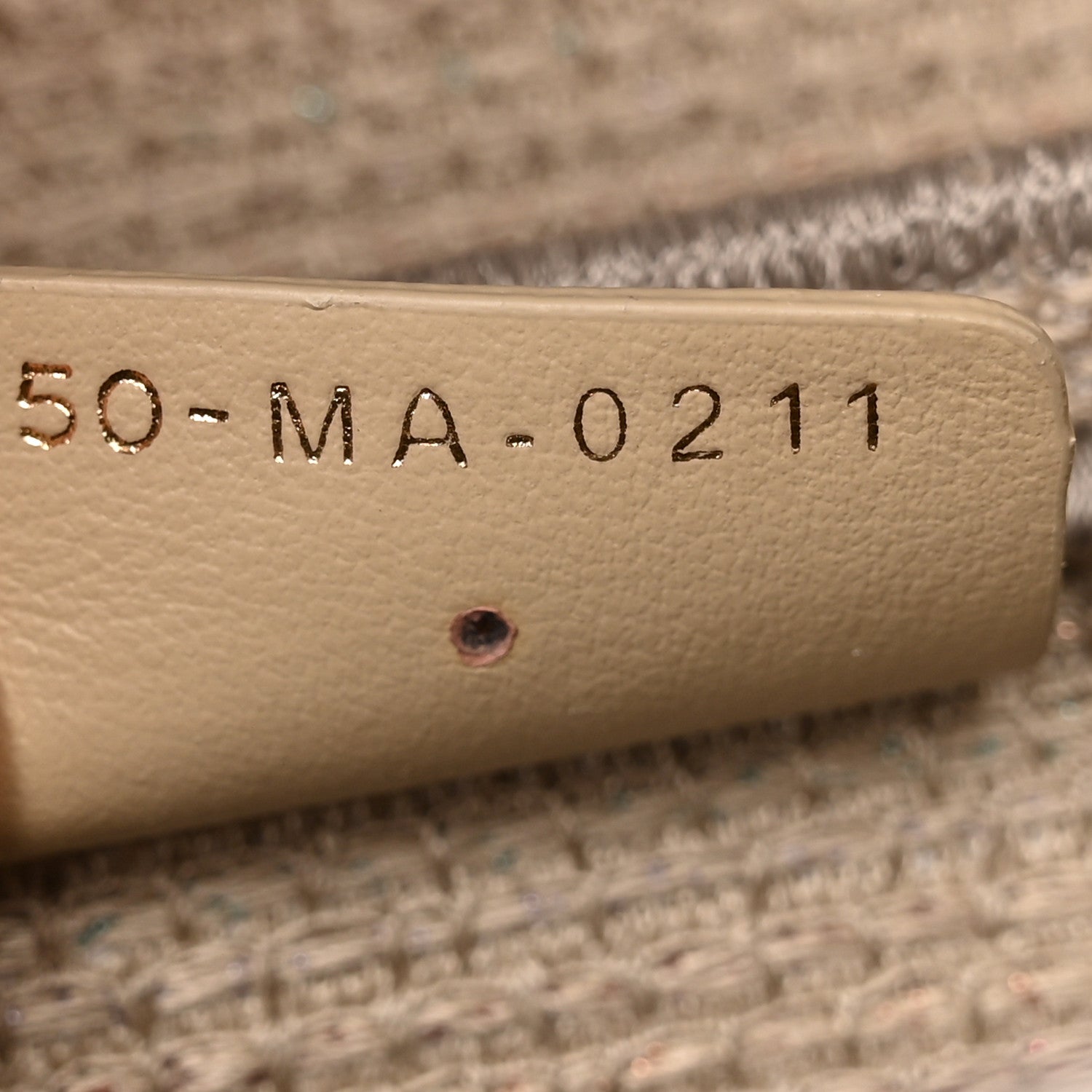 Christian Dior Canvas Embroidered Stripes Saddle Bag Beige Multicolor 7 of 14