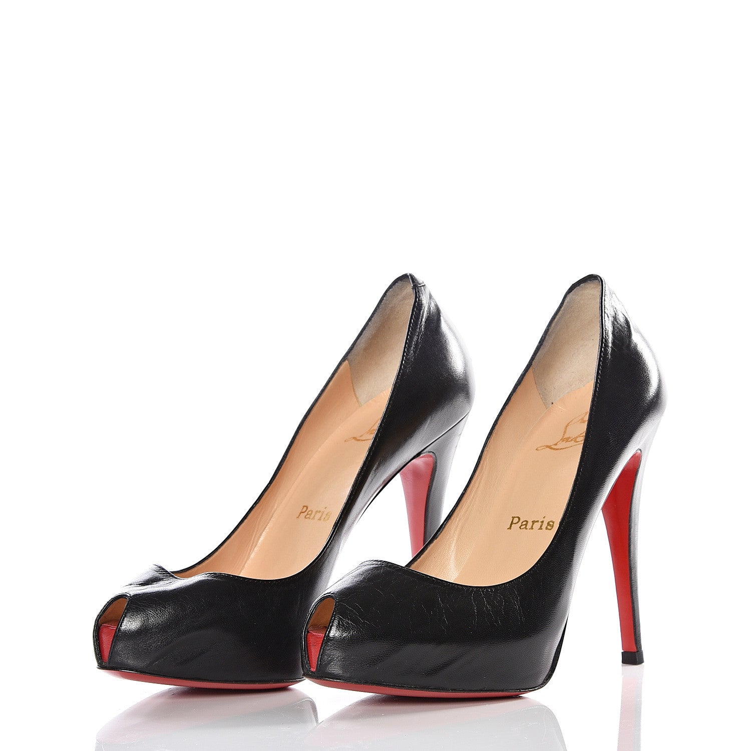Christian Louboutin Kid Very Prive 120 Pumps 35 Black 2 of 12