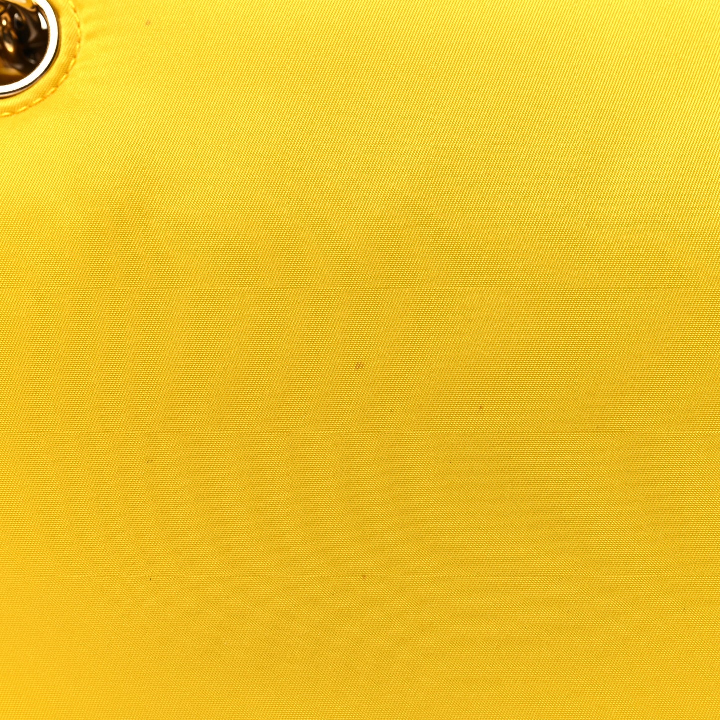 Tessuto Nylon Chain Flap Shoulder Bag Giallo