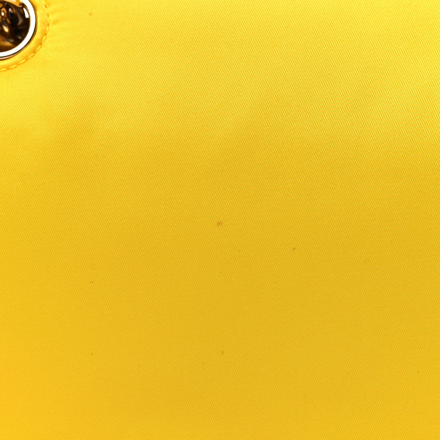 Prada Tessuto Nylon Chain Flap Shoulder Bag Giallo 10 of 11