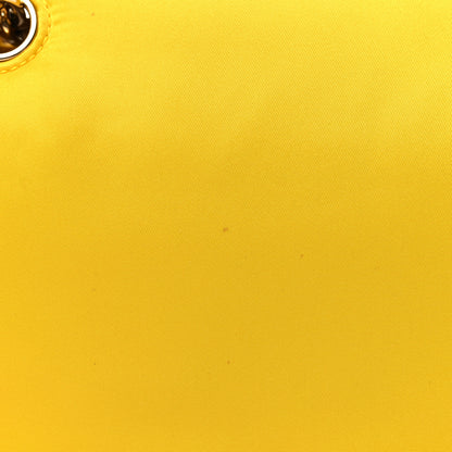 Prada Tessuto Nylon Chain Flap Shoulder Bag Giallo 10 of 11