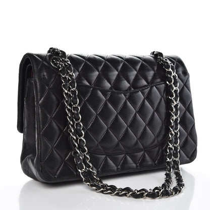 Chanel Lambskin Quilted Medium Double Flap Black 3 of 10
