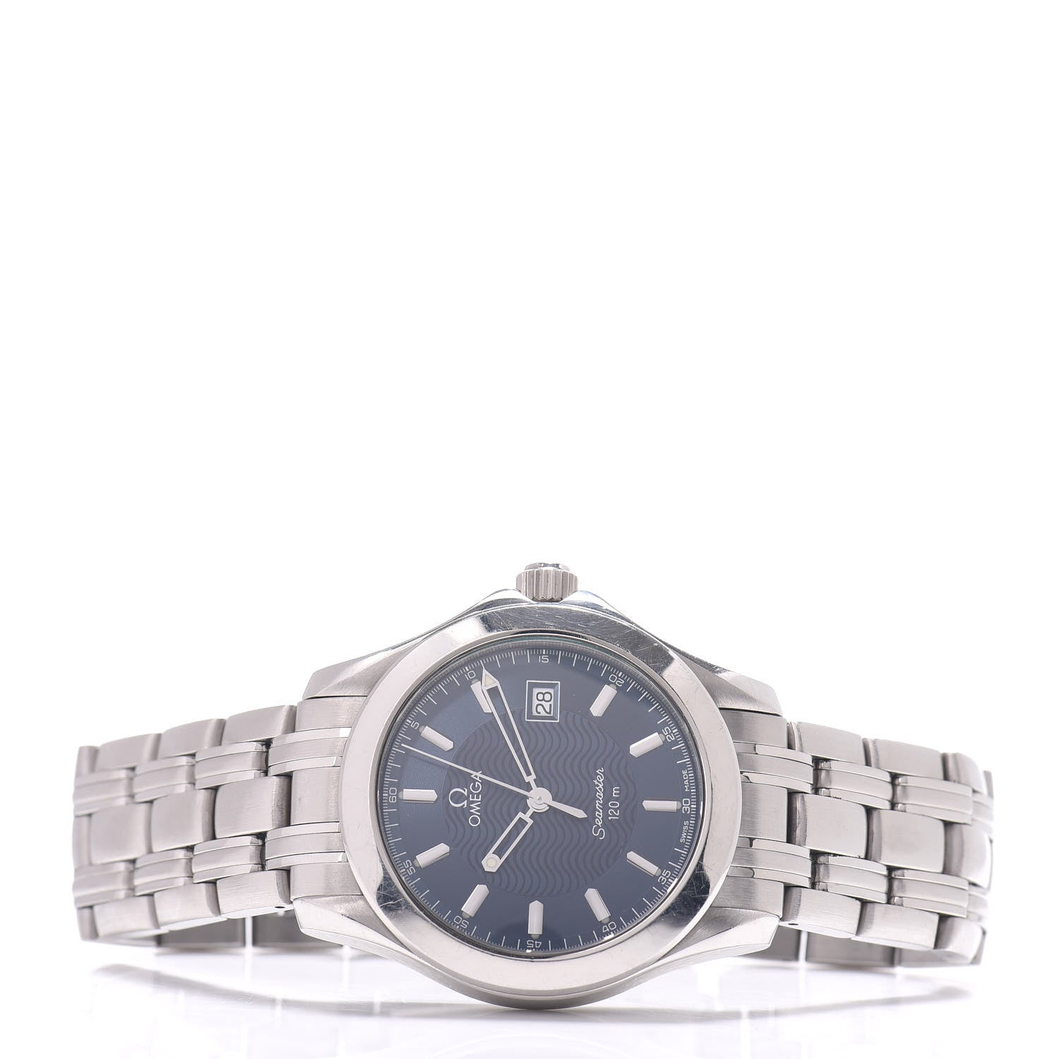 Omega Stainless Steel 36mm Seamaster 120M Quartz Watch Blue 2511.81 2 of 4