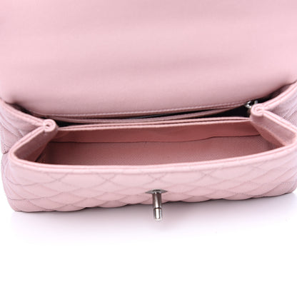 Chanel Caviar Quilted Mini Coco Handle Flap Pink 4 of 10