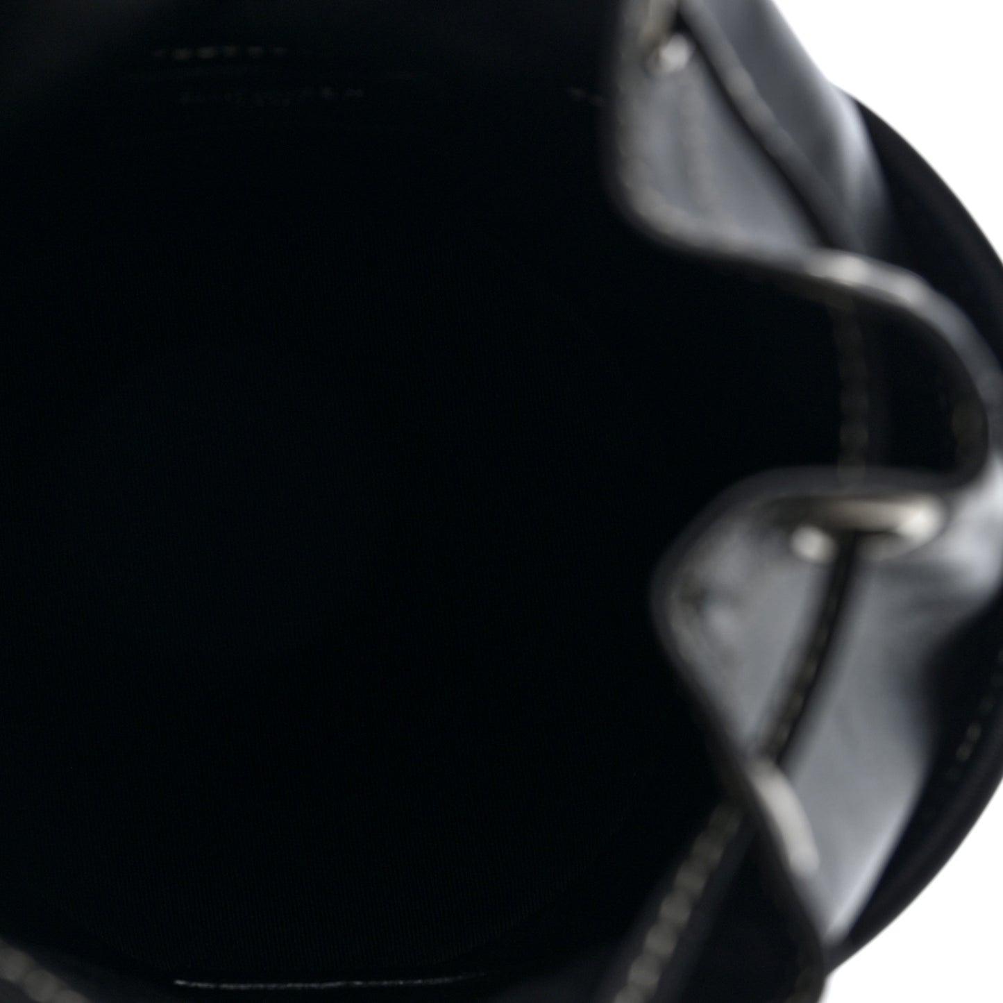 Smooth Calfskin Studded Small Bahia Drawstring Bucket Bag Black Multicolor