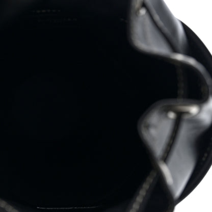 Saint Laurent Smooth Calfskin Studded Small Bahia Drawstring Bucket Bag Black Multicolor 5 of 9