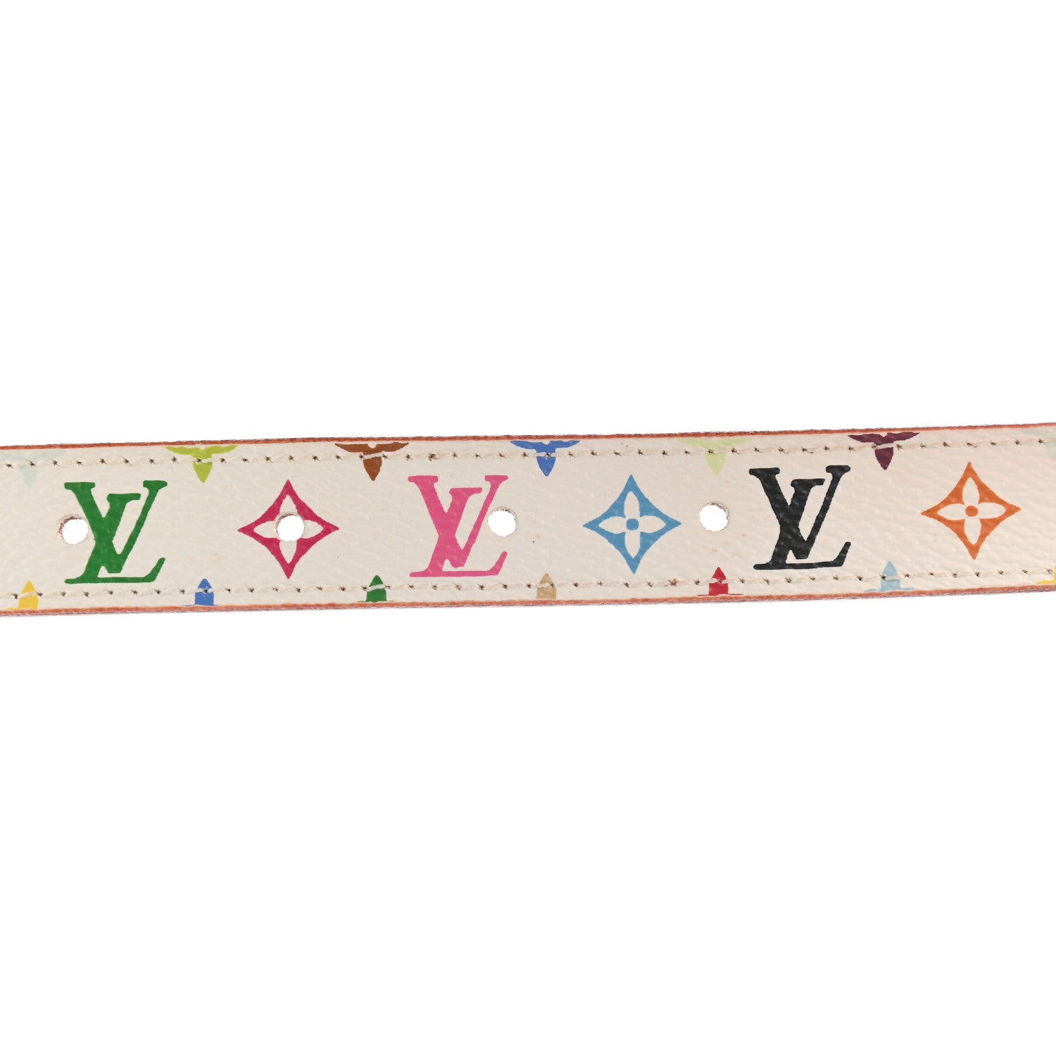 Louis Vuitton Monogram Multicolor Belt 90 36 White 6 of 7