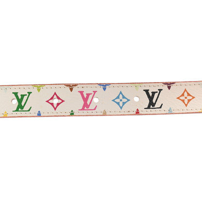 Louis Vuitton Monogram Multicolor Belt 90 36 White 6 of 7