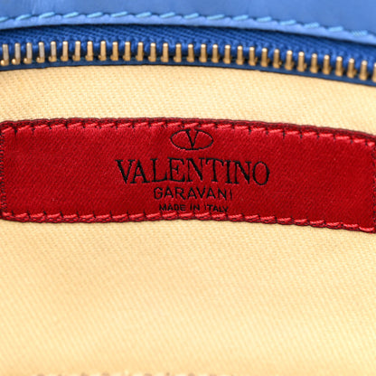 Valentino Garavani Vitello Mini Rockstud Double Handle Tote Light Sapphire 5 of 13