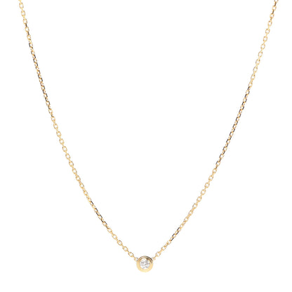 Cartier 18K Yellow Gold Diamond XS D'Amour Pendant Necklace 1 of 5