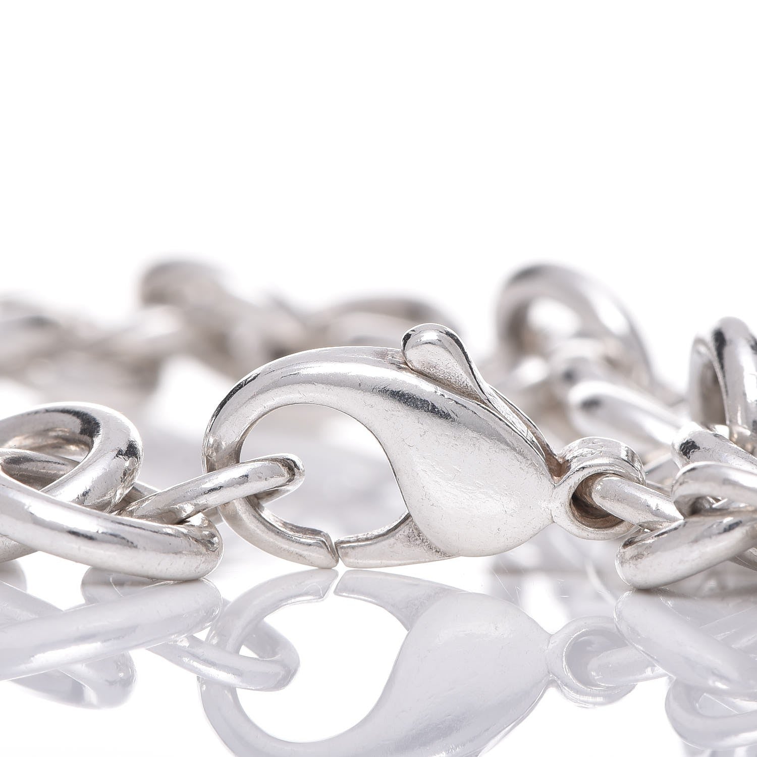 Tiffany Sterling Silver Heart Tag Charm Bracelet 4 of 5